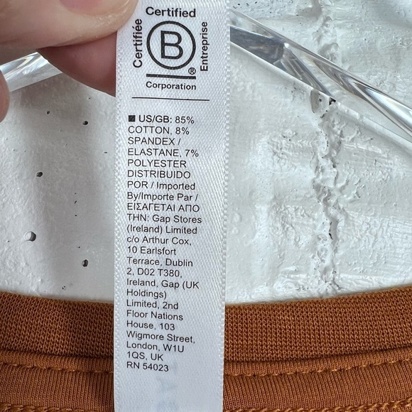 ATHLETA Burnt Orange Crewneck long sleeve knit t-shirt - Picture 6 of 8